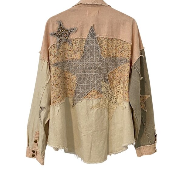 Oli & Hali Multicolor Patchwork Jean Jacket - Picture 3 of 8